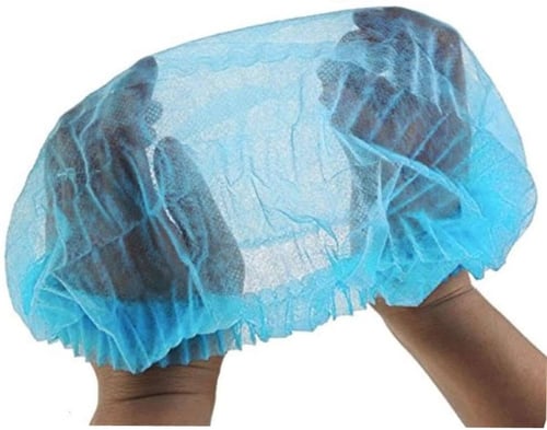 كرتون واقي شعر ازرق (1000) غطاء