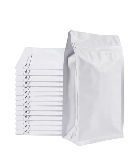 اكياس قهوة ابيض بدون صمام 1000 جرام (50) كيس