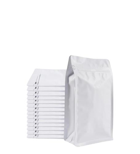 اكياس قهوة ابيض بدون صمام 250 جرام (50) كيس