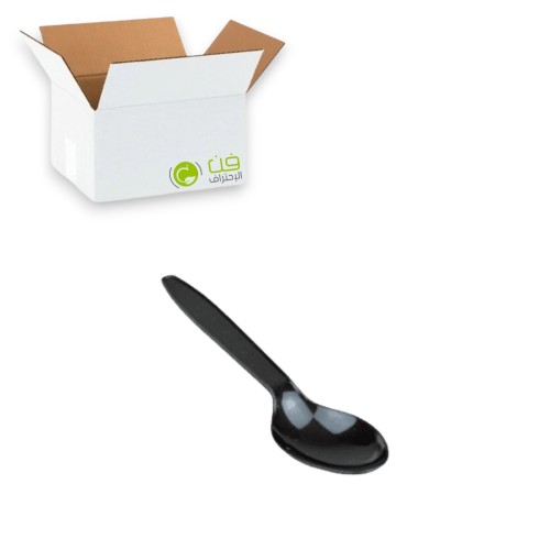 كرتون ملاعق ايسكريم اسود (1000) حبة