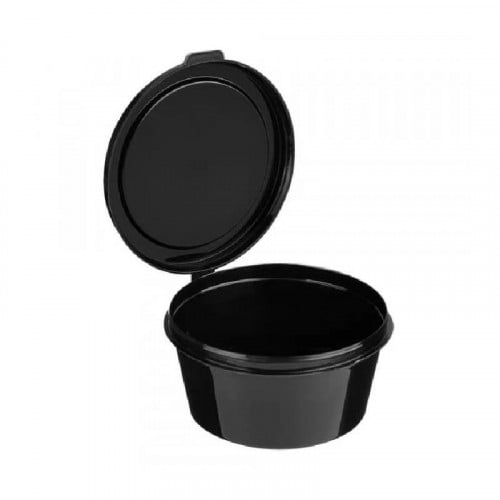 علب صوص اسود بغطاء متصل 2 اونص (50) علبه