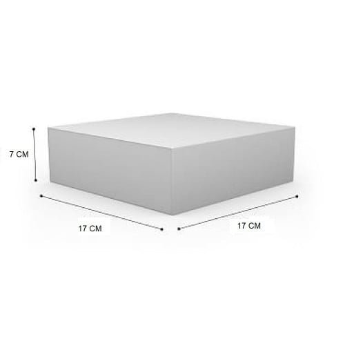 كراتين كيك ابيض 17*17*7 (10) كراتين