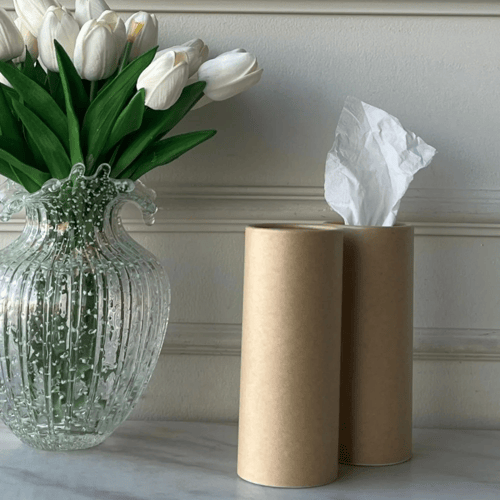 مناديل اسطواني بني