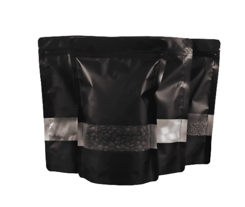 اكياس قهوة وبهارات بنافذة اسود 1000 جرام (50) كيس