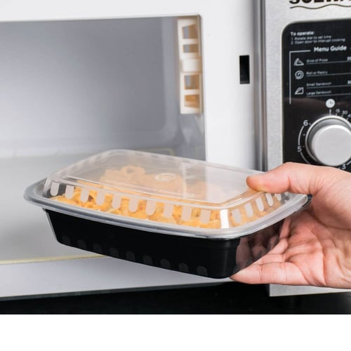علب ميكرويف مستطيل 24 اونص (50) علبة