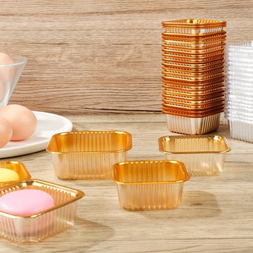 علب حلويات بلاستيك مقاس 5.5 سم (25) علبة