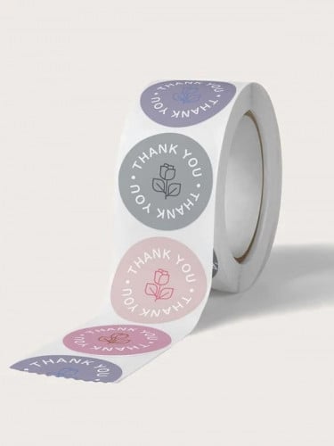 ملصقات 4*1 Thank you عدد (500) ملصق