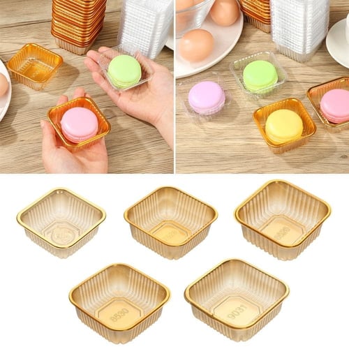 علب حلويات بلاستيك مقاس 7 سم (25) علبة