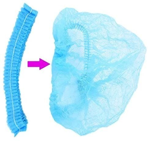 كرتون واقي شعر ازرق (1000) غطاء