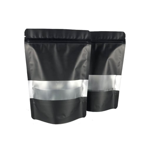 اكياس قهوة وبهارات بنافذة اسود 1000 جرام (50) كيس