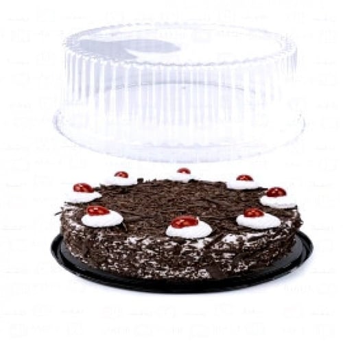 علب كيك دائري اسود 3.5 انش (10) علبه