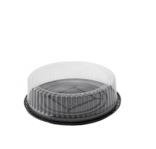 علب كيك دائري اسود 3.5 انش (10) علبه