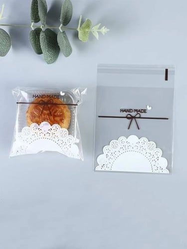 اكياس كوكيز وسط (100) كيس