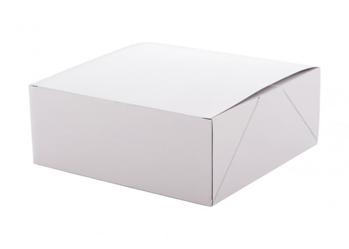 كراتين كيك ابيض 22*22*8 (10) كراتين