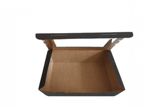 علب ورقية اسود وسط (50) علبه