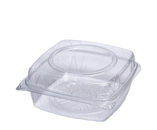 علب بلاستيك مربعة وسط (10) علب