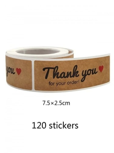 ملصقات Thank you عدد (120) ملصق