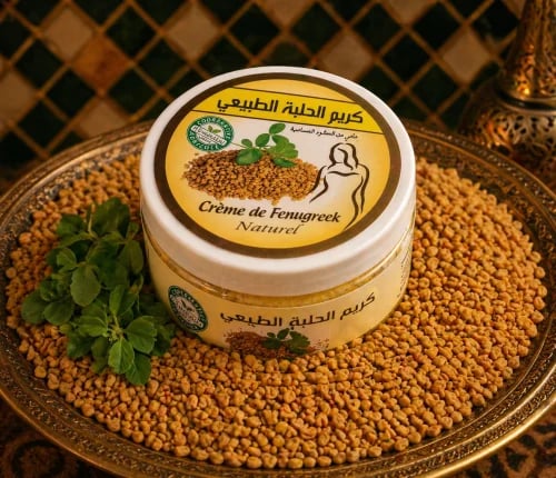 كريم الحلبه لتسمين الخدود