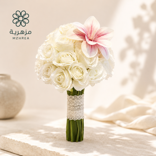 مسكة عروسة فاخرة بتصميم راقٍ