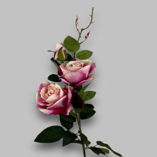 غصن روز مكون من ثلاث زهور -متعدد الالوان