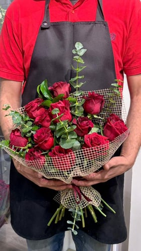 باقة ورد طبيعي