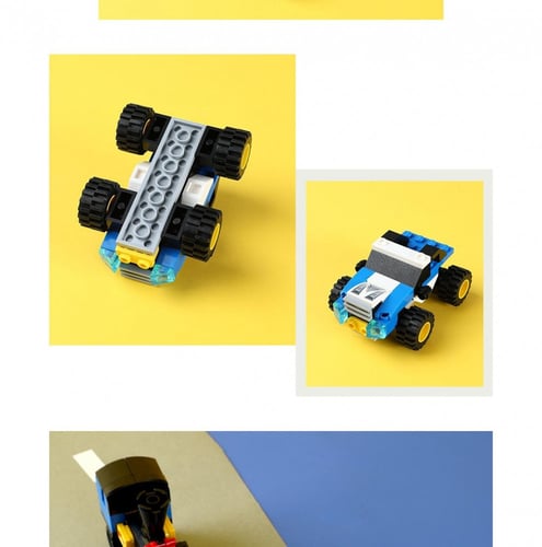 لعبة أطفال مكعبات بناء السيارات مركبة الطرق الوعرة...