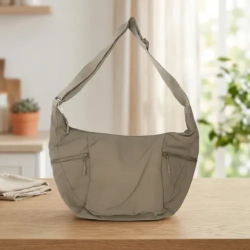 حقيبة كروس كبيرة على شكل زلابية من سلسلة سيتي - قه...