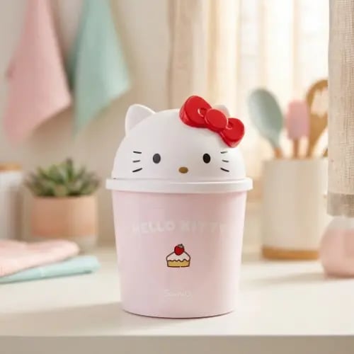 سلة المهملات العلوية المتأرجحة من هيلو كيتي