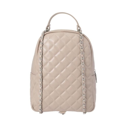 حقيبة ظهر بنمط ماسي - بني