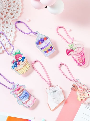 ميدالية مفاتيح من الاكريليك من سلسلة الحلوى