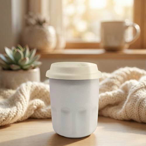 كوب قهوه سيراميك 290مل - أبيض