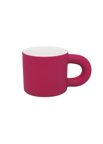 كوب سيراميك بلون سادة مع مقبض كبير سعة 290 مل - اح...