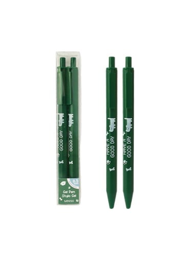 مجموعة اقلام حبر مقاس 0.5ملم من سلسلة بوبي - اسود