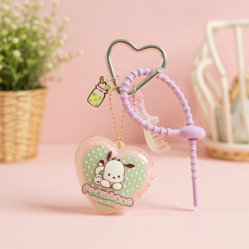 ميدالية مفاتيح بمرآة من مجموعة سانريو هيلو كيتي وا...