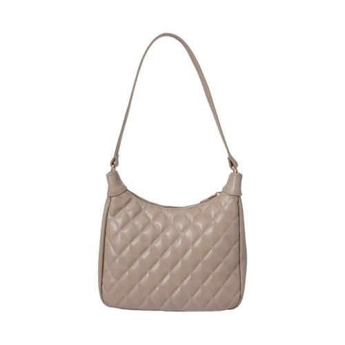 حقيبة كتف بنمط ماسي - بني