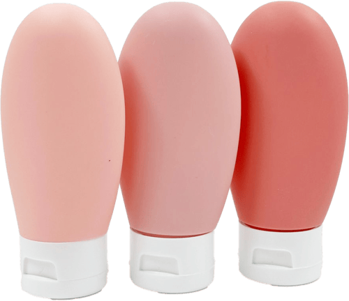 عبوات سفر بألوان الحلوى الناعمة 60 مل - 3 قطع