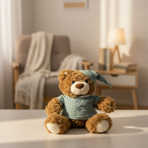 دمية دب بني جالس من مجموعة الهدايا - 25.4سم