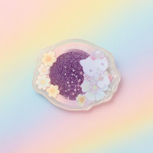مغناطيس ثلاجة جليتر مستدير من هيلو كيتي وأصدقائها...