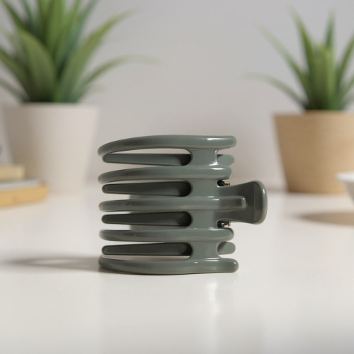 مشبك شعر كبير من سلسلة ميني سو - رمادي