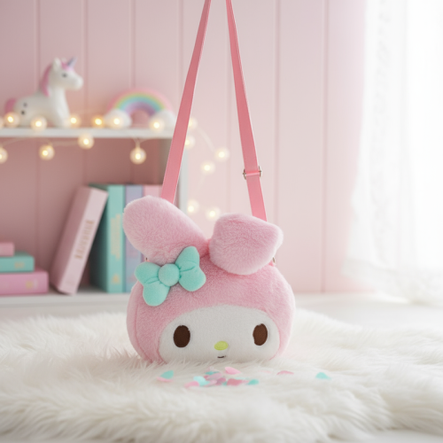 حقيبة مخملية من مجموعة سانريو ماي ميلودي - 20.32سم