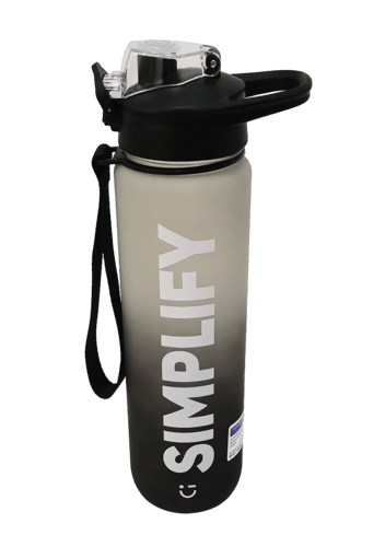 مطارة بلاستيكية بتدرجات الألوان ومقبض سعة 1000 مل...