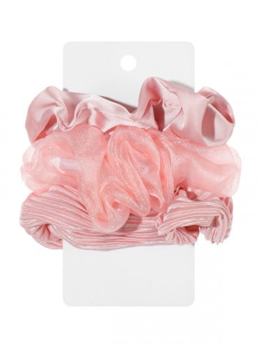 ربطة شعر - عدد 3 - وردي