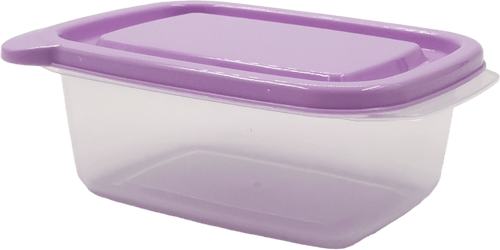 حاويات تخزين الطعام المستطيلة الملونة سعة 400 مل -...