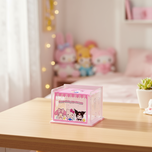 صندوق تخزين بغطاء من مجموعة سانريو - هيلو كيتي وال...