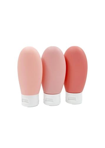 عبوات سفر بألوان الحلوى الناعمة 60 مل - 3 قطع