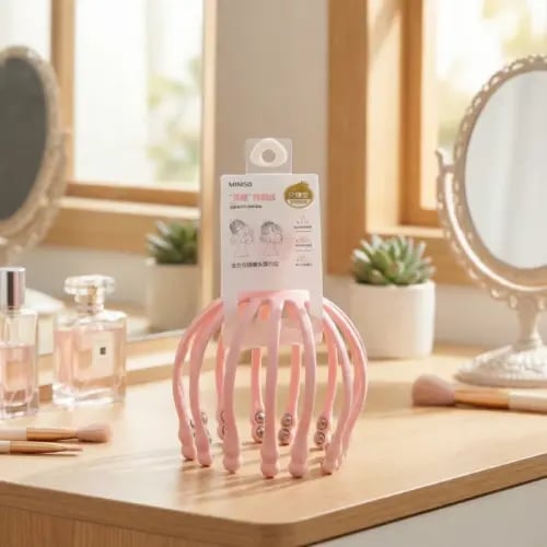 مدلك الرأس بشكل يدوي - وردي