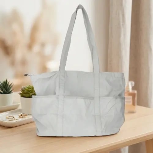 حقيبة كتف واسعة من سيتي سيريز - رمادي