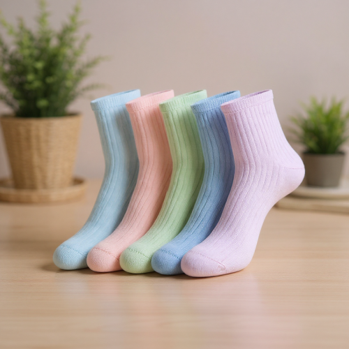 جوارب نسائية ملونة - 5 أزواج