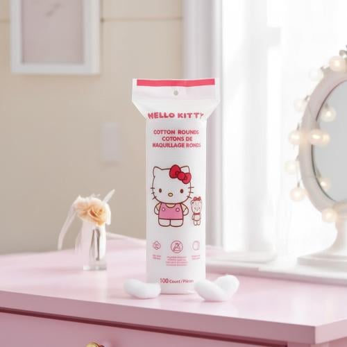 قطن مكياج مستدير من مجموعة سانريو هلو كيتي - 100 ق...
