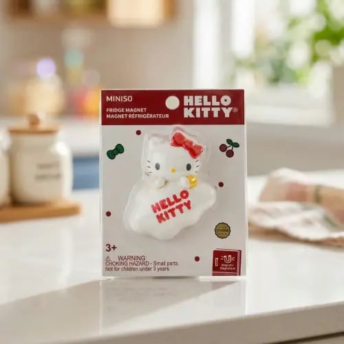 مغناطيس ثلاجة هيلو كيتي كلاسيك ثلاثي الأبعاد سحابة